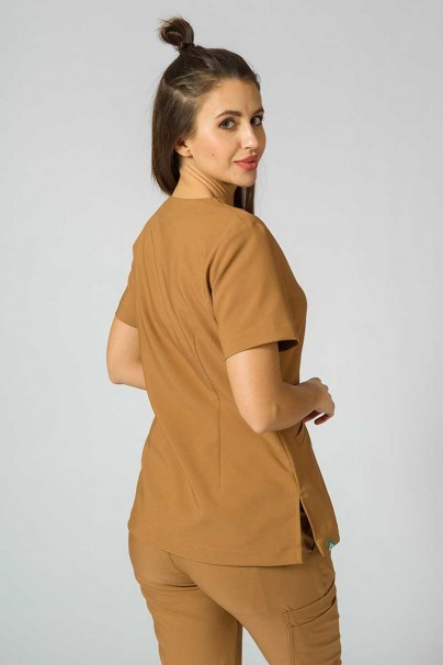Bluza medyczna Sunrise Uniforms Premium Joy brązowa-4