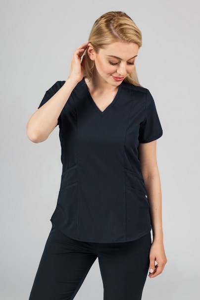 Komplet medyczny Adar Uniforms Yoga ciemny granat (z bluzą Modern - elastic)-5