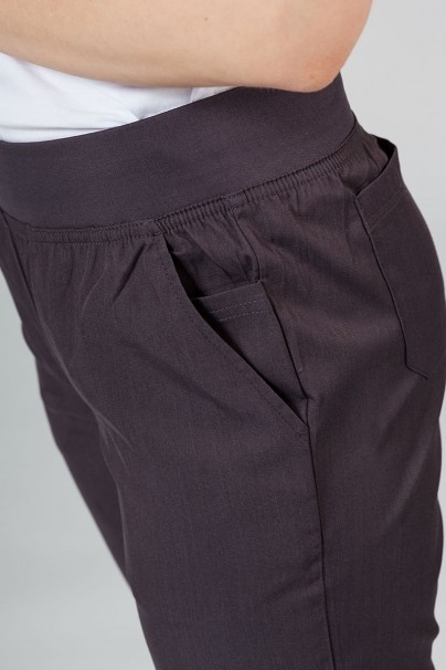 Spodnie damskie Adar Uniforms Leg Yoga grafitowe-6
