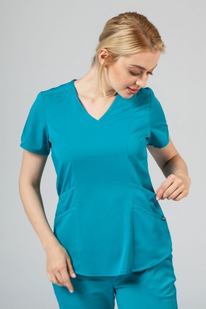Komplet medyczny Adar Uniforms Yoga morski błękit (z bluzą Modern - elastic)-2