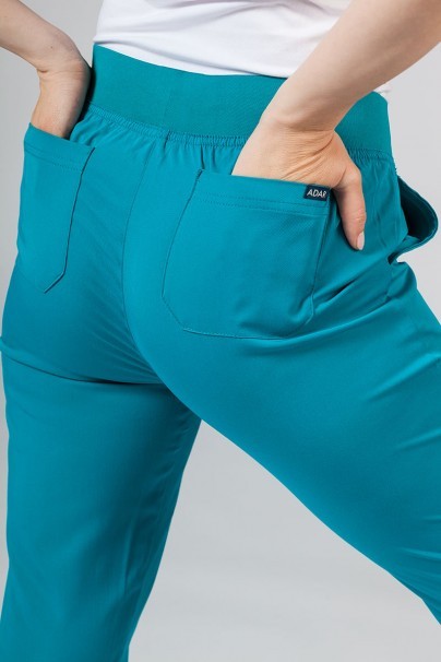 Spodnie damskie Adar Uniforms Leg Yoga morski błękit-5