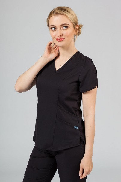 Komplet medyczny Adar Uniforms Yoga czarny (z bluzą Modern - elastic)-3