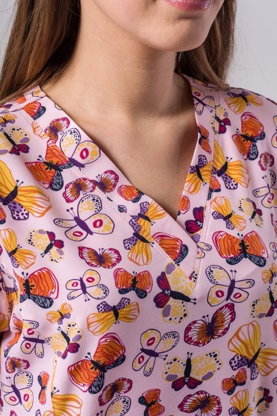 Kolorowa bluza damska Maevn Prints letnie motyle-4