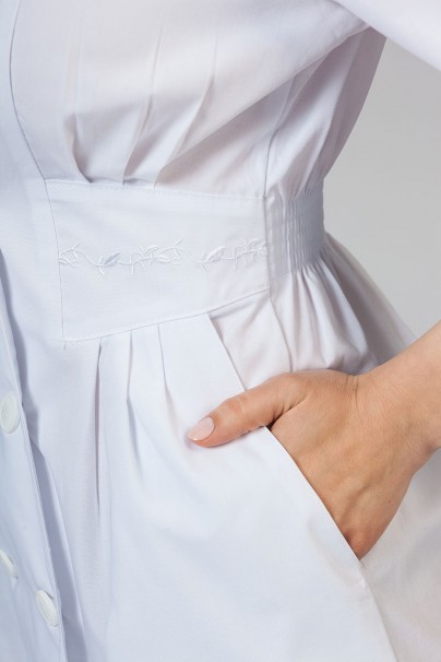 Sukienka medyczna damska Adar Uniforms Midriff biała-5