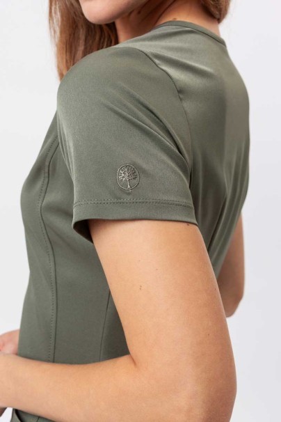 Bluza medyczna damska Healing Hands Monica V-neck oliwkowa-4