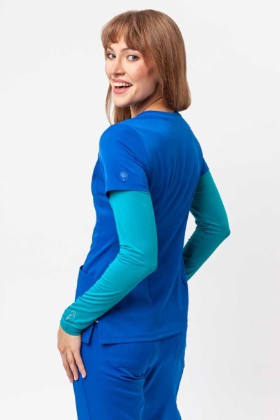 Bluza medyczna damska Healing Hands Monica V-neck królewski granat-2
