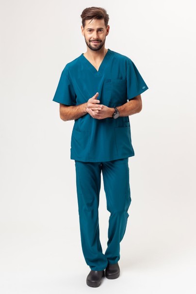 Bluza medyczna męska Dickies EDS Essentials V-neck Men karaibski błękit-7
