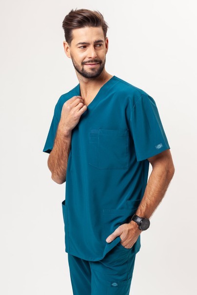 Komplet medyczny męski Dickies EDS Essentials (bluza V-neck, spodnie Natural Rise) karaibski błękit-2