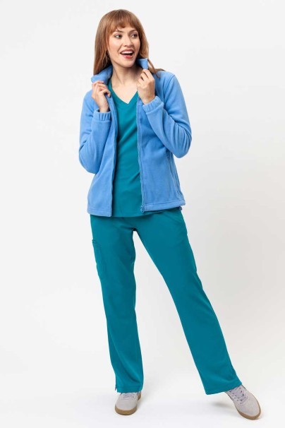 Bluza polarowa damska Malfini Fleece Jacket lazurowa-2