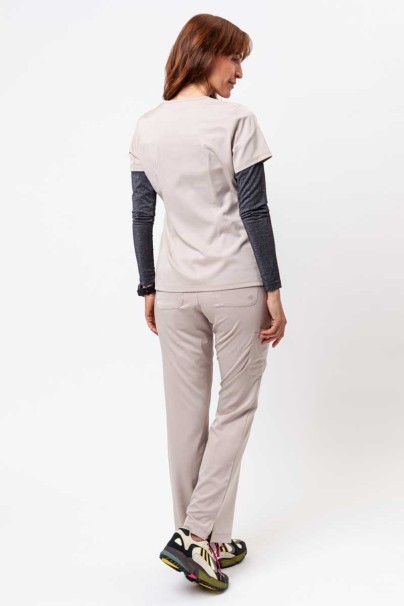 Bluza medyczna damska Healing Hands Monica V-neck beżowa-8