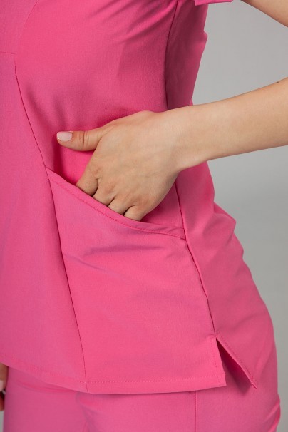 Bluza damska Adar Uniforms Notched różowa-5