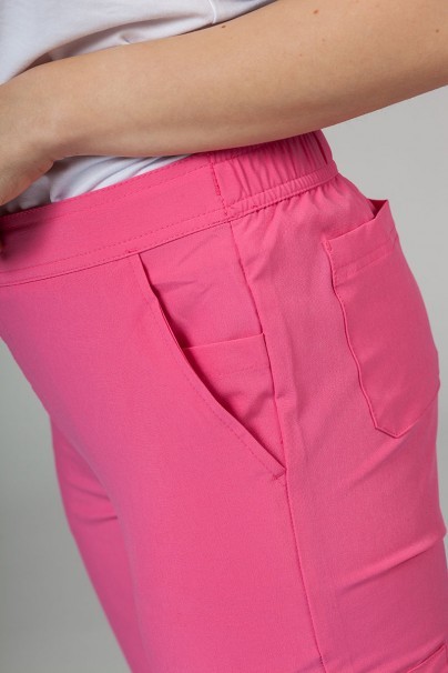 Spodnie damskie Adar Uniforms Skinny Leg Cargo różowe-5