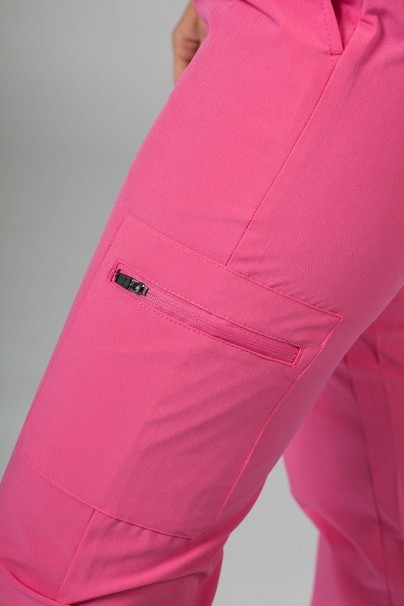 Spodnie damskie Adar Uniforms Skinny Leg Cargo różowe-6