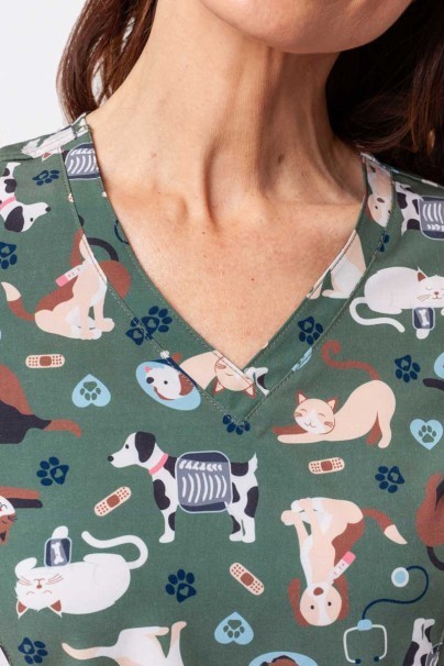 Kolorowa bluza damska Maevn Prints Cuddly Checkup-3