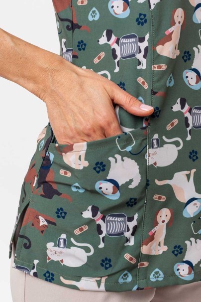 Kolorowa bluza damska Maevn Prints Cuddly Checkup-5