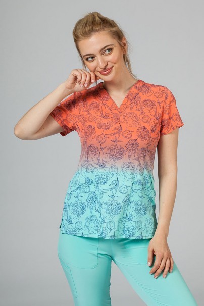 Kolorowa bluza damska Maevn Prints słoneczne kwiaty-2