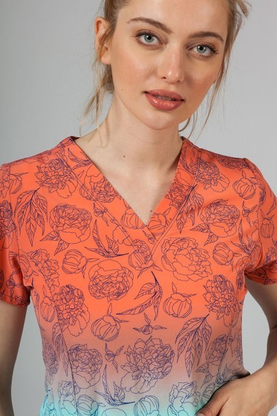 Kolorowa bluza damska Maevn Prints słoneczne kwiaty-4