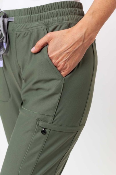 Komplet medyczny damski Maevn Embrace (bluza Zoe, spodnie Mia) oliwkowy-10