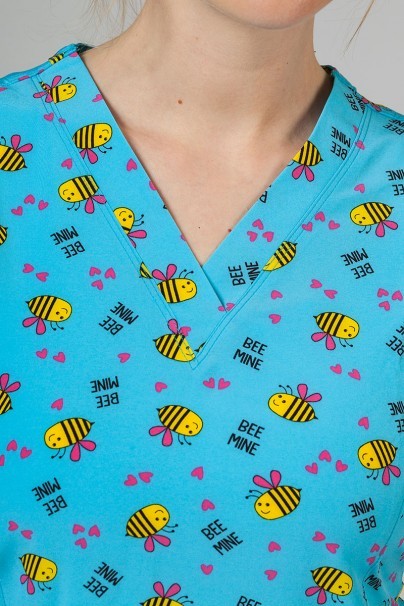 Kolorowa bluza damska Maevn Prints pszczoły-4