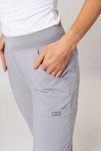 Spodnie medyczne damskie Maevn Momentum Jogger popielate-2