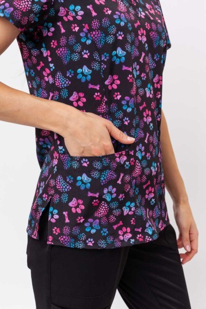 Kolorowa bluza damska Maevn Prints Ombre Paws-4