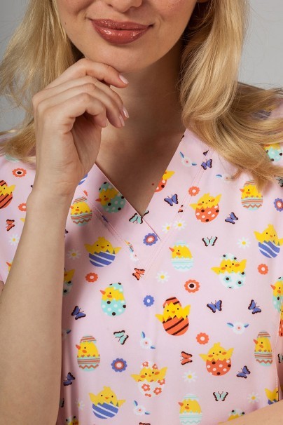 Kolorowa bluza damska Maevn Prints pisklęta-2