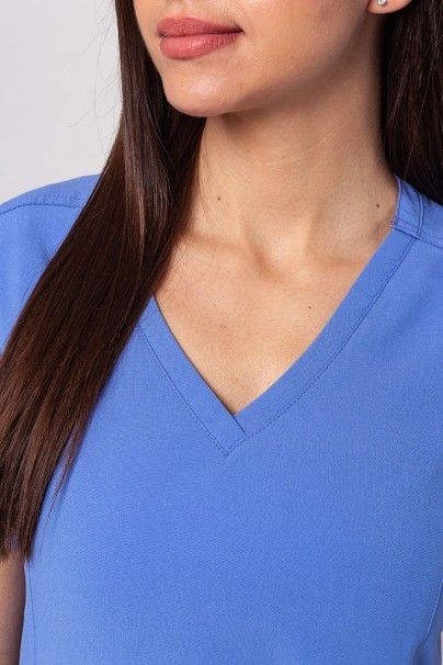 Bluza medyczna damska Maevn Momentum Double V-neck klasyczny błękit-2