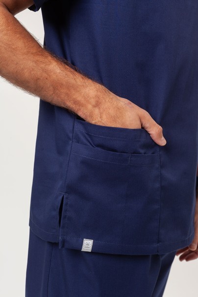 Bluza medyczna męska Sunrise Uniforms Basic Standard FRESH ciemny granat-4