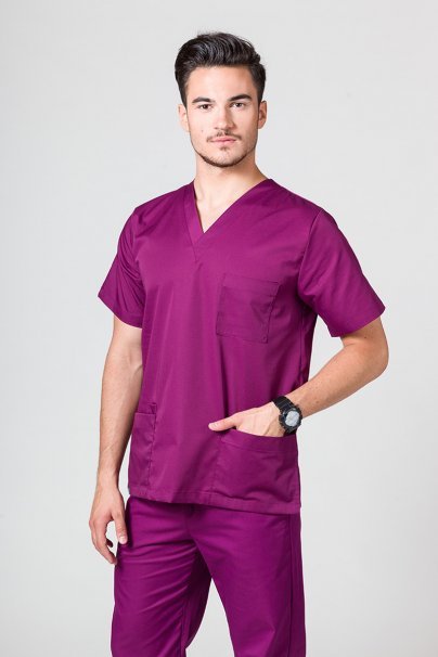 Komplet medyczny męski Sunrise Uniforms jasna oberżyna (z bluzą uniwersalną)-2