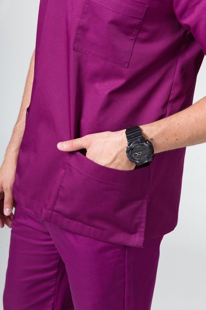 Komplet medyczny męski Sunrise Uniforms jasna oberżyna (z bluzą uniwersalną)-8