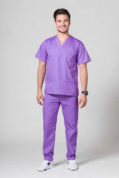 Spodnie medyczne uniwersalne Sunrise Uniforms fioletowe-3