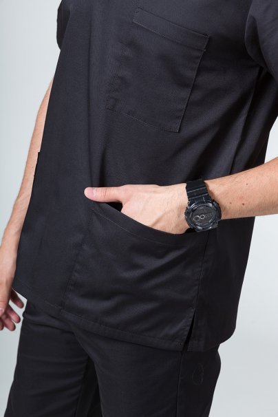 Komplet medyczny męski Sunrise Uniforms czarny (z bluzą uniwersalną)-4