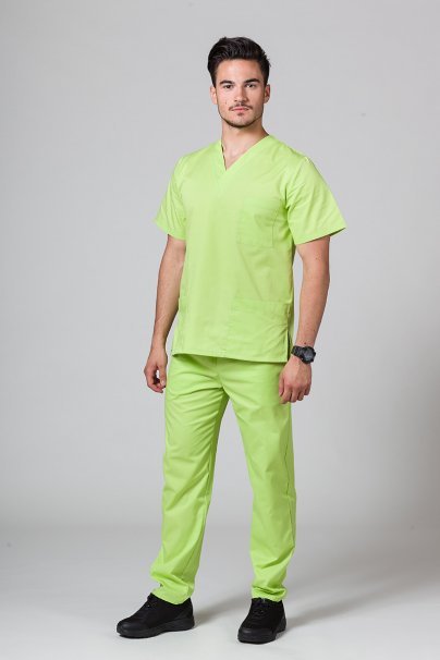 Spodnie medyczne uniwersalne Sunrise Uniforms limonkowe-3
