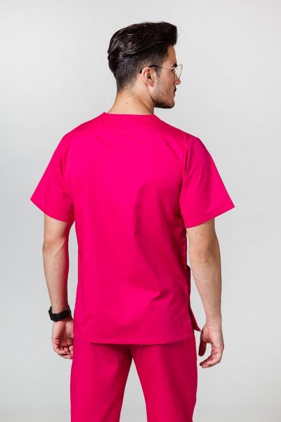 Komplet medyczny męski Sunrise Uniforms malinowy (z bluzą uniwersalną)-3