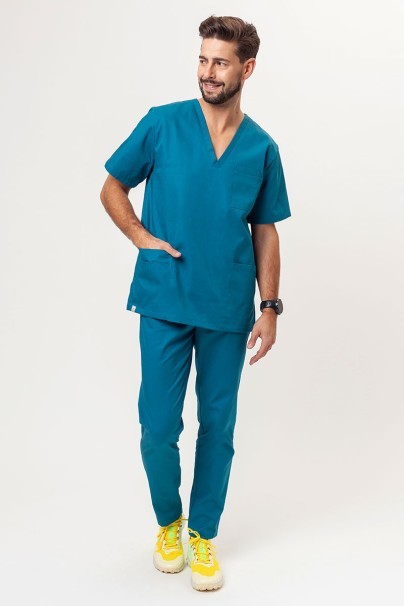 Komplet medyczny męski Sunrise Uniforms turkusowy (z bluzą uniwersalną)-2