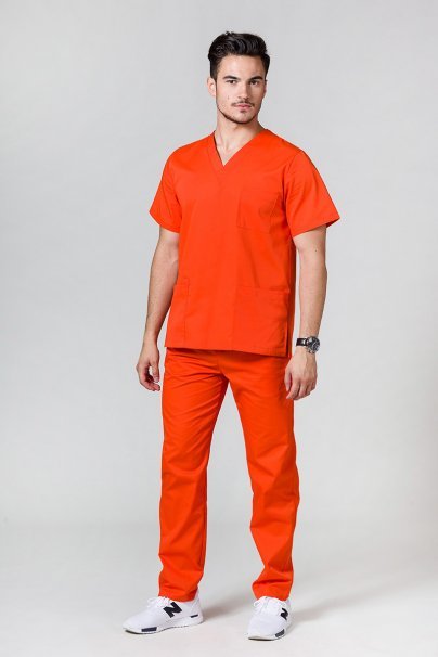 Spodnie medyczne uniwersalne Sunrise Uniforms pomarańczowe-3