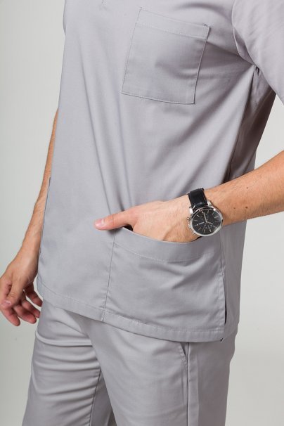 Komplet medyczny męski Sunrise Uniforms Basic Classic (bluza Standard, spodnie Regular) szary-5