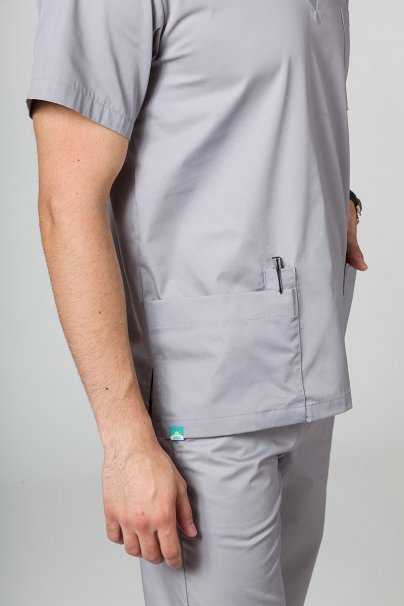 Komplet medyczny męski Sunrise Uniforms Basic Classic (bluza Standard, spodnie Regular) szary-4