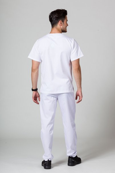 Komplet medyczny męski Sunrise Uniforms Basic Classic (bluza Standard, spodnie Regular) biały-3