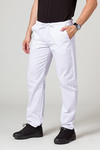 Komplet medyczny męski Sunrise Uniforms Basic Classic (bluza Standard, spodnie Regular) biały-8