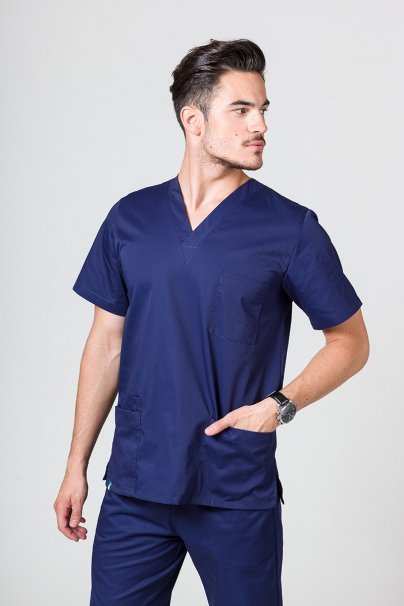 Komplet medyczny męski Sunrise Uniforms ciemny granat (z bluzą uniwersalną)-2