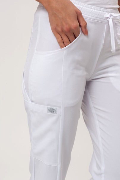 Spodnie medyczne damskie Dickies EDS Essentials Mid Rise białe-3