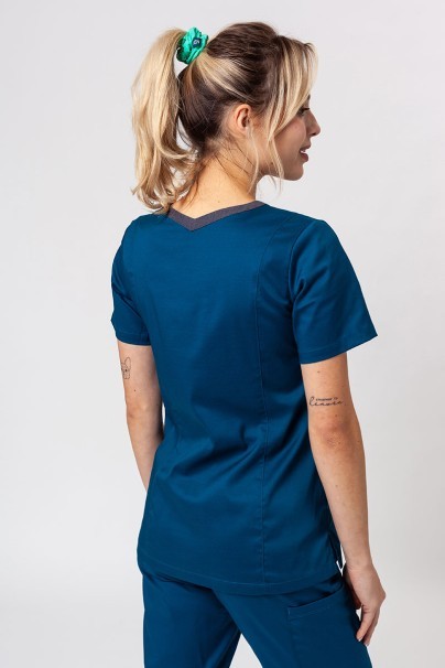 Bluza medyczna damska Maevn Matrix Contrast karaibski błękit-2
