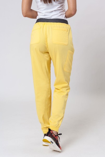 Spodnie medyczne damskie Maevn Matrix semi-jogger żółte-1
