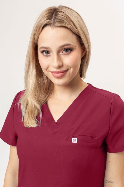 Komplet medyczny damski Uniforms World 109PSX Shelly Jogger (spodnie Ava) burgundowy-4