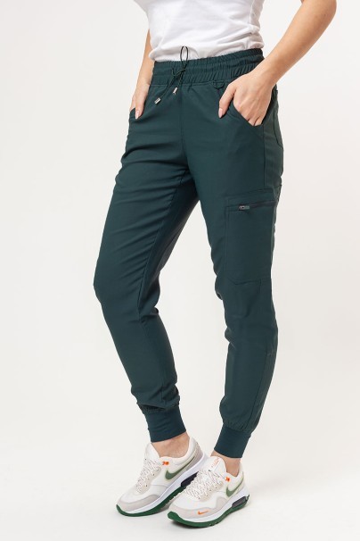 Komplet medyczny damski Uniforms World 109PSX Shelly Jogger (spodnie Ava) butelkowa zieleń-7