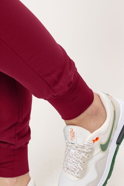 Spodnie medyczne damskie Uniforms World 109PSX Ava jogger burgundowe-6