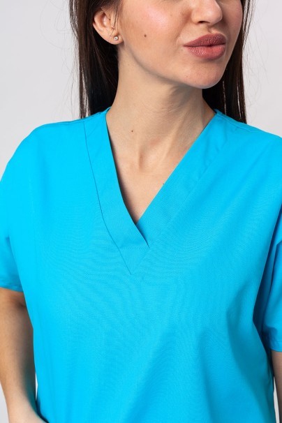 Bluza medyczna damska Cherokee Originals V-neck Top turkusowa-2