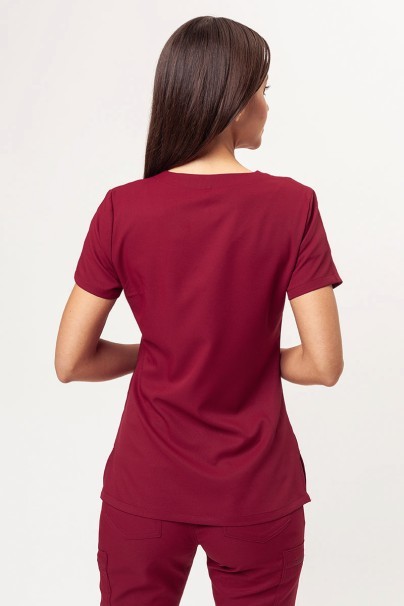 Bluza medyczna damska Uniforms World 109PSX Shelly burgundowa-1