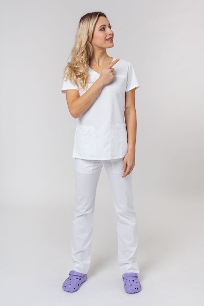 Bluza medyczna damska Cherokee Core Stretch Top biała-8
